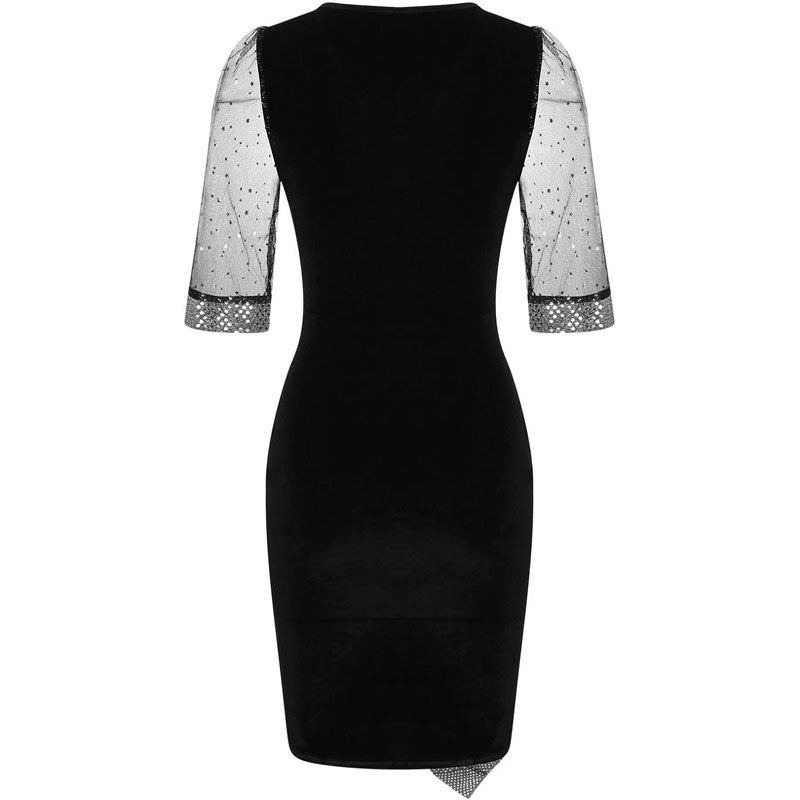 Women Dress Sale Clearance Casual V-Neck Irregular Sequin Mesh Half Sleeve Dress Evening Dresses UK Ladies Dress Party Elegant Beach Dress Club Cocktail Work Dresses Evening Gowns