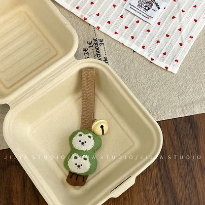 Korean new cute cartoon bear pendant