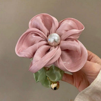 Spring atmosphere flower pearl hairband