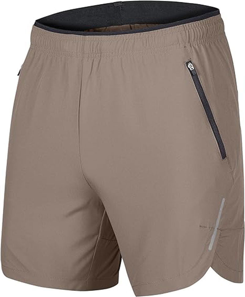 Mens Breathable Outdoor Workout Training Shorts with Pockets Casual Sports Quick Dry Shorts