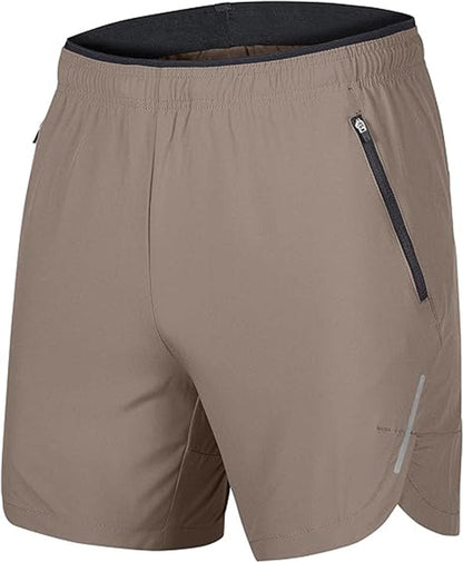 Mens Breathable Outdoor Workout Training Shorts with Pockets Casual Sports Quick Dry Shorts
