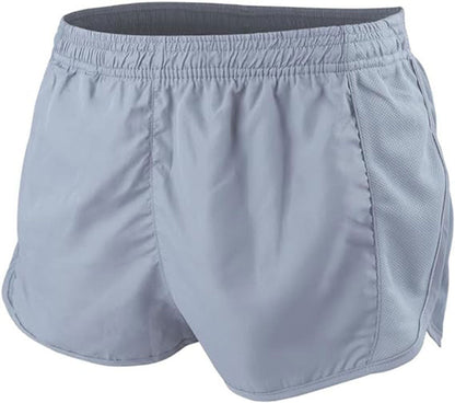 Men’s Sports Running Shorts with Side Mesh Panel Quick Dry Lightweight Polyester