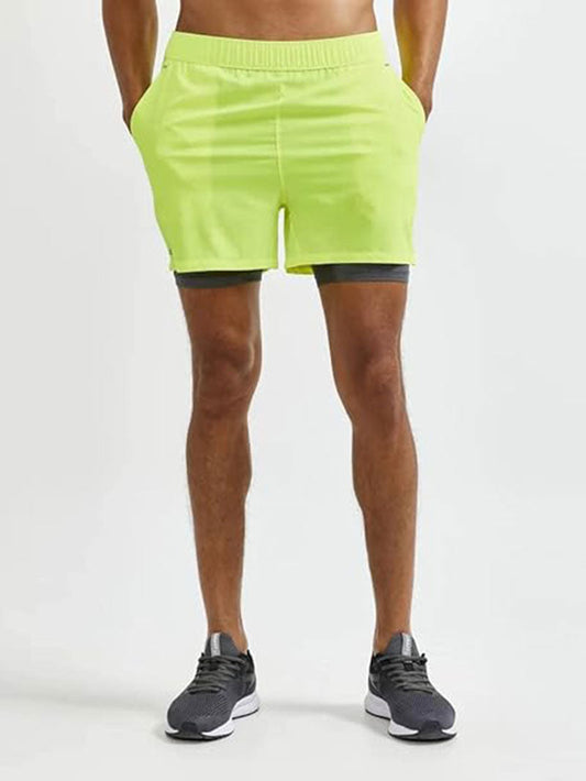 Fluorescent Green Men’s Running Sport Shorts