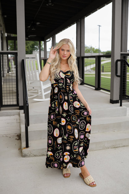 FINAL SALE - Vitamin Sea Black Maxi Dress