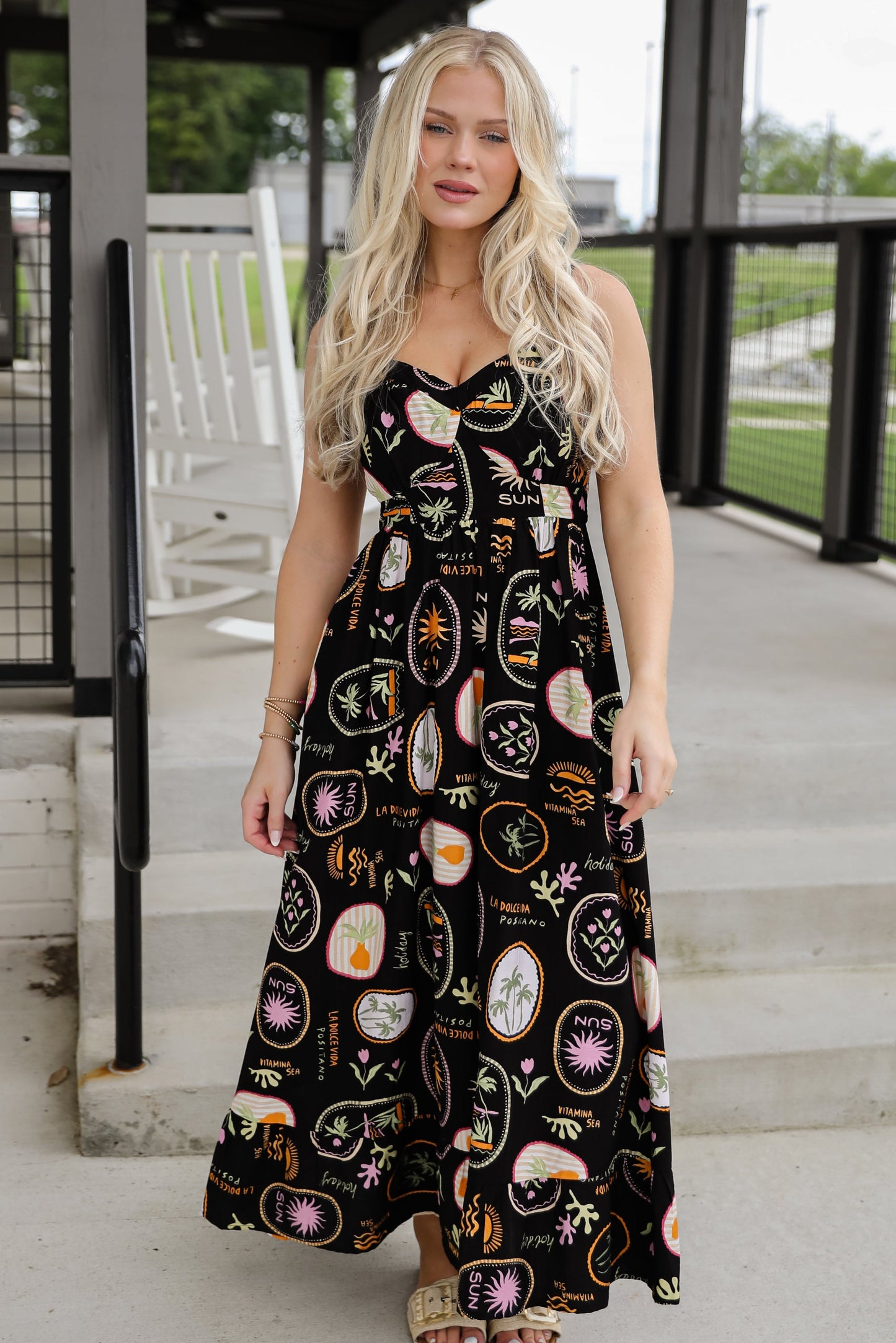 FINAL SALE - Vitamin Sea Black Maxi Dress