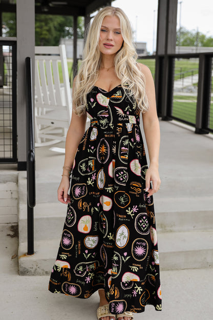FINAL SALE - Vitamin Sea Black Maxi Dress