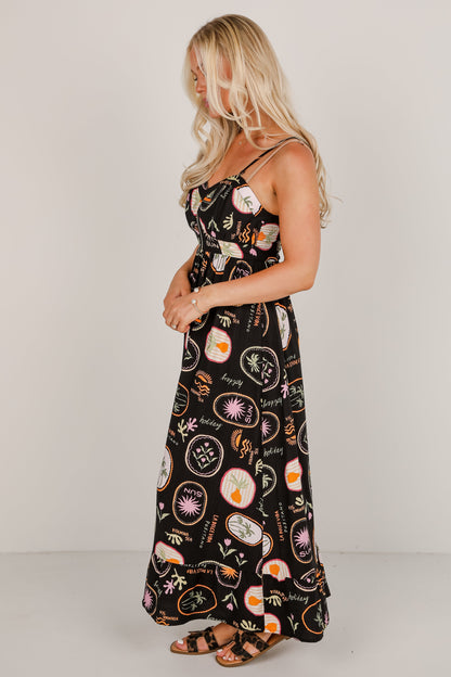 FINAL SALE - Vitamin Sea Black Maxi Dress