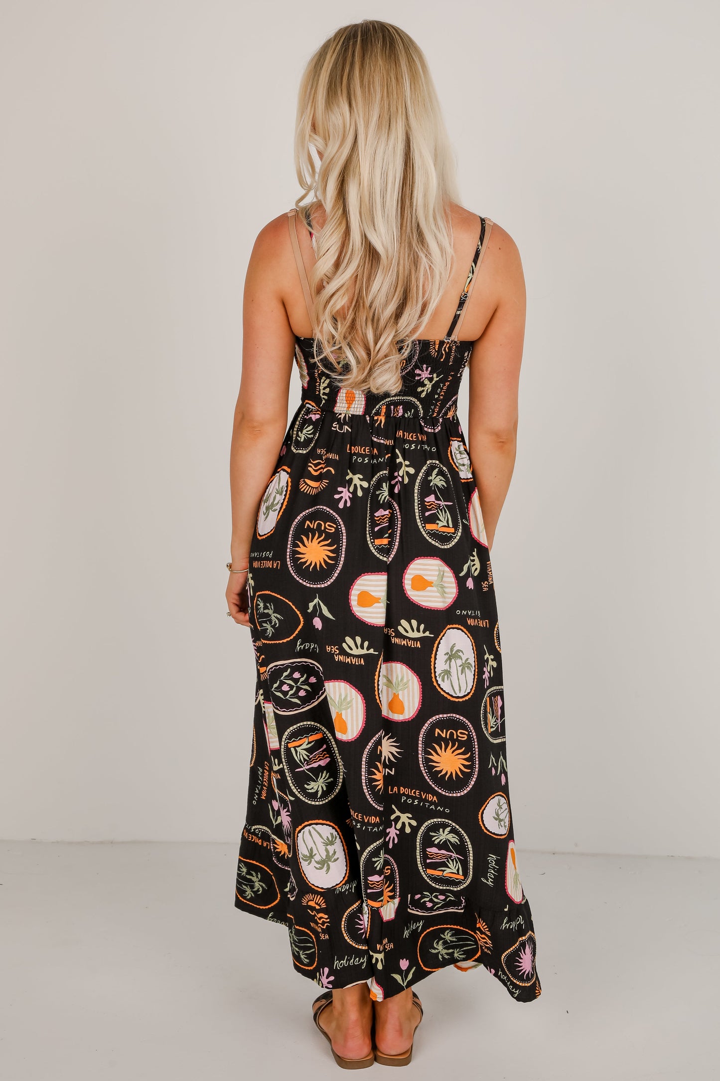 FINAL SALE - Vitamin Sea Black Maxi Dress