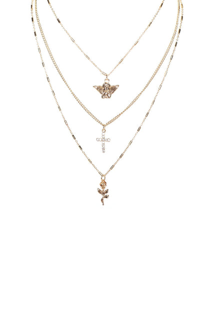Forever Blessed Layered Necklace – Gold