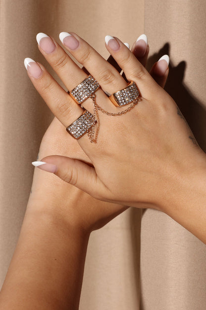 All In One 3 Piece Ring Set – Gold
