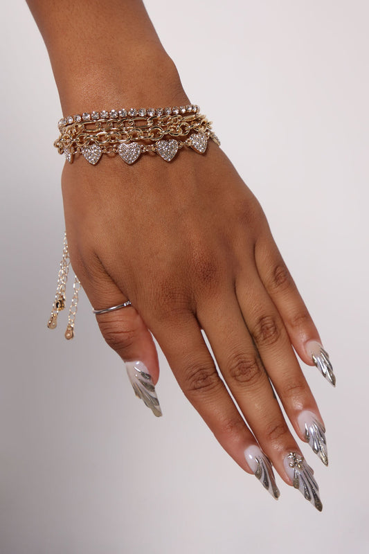Believe In You 4 Piece Bracelet Set – Gold
